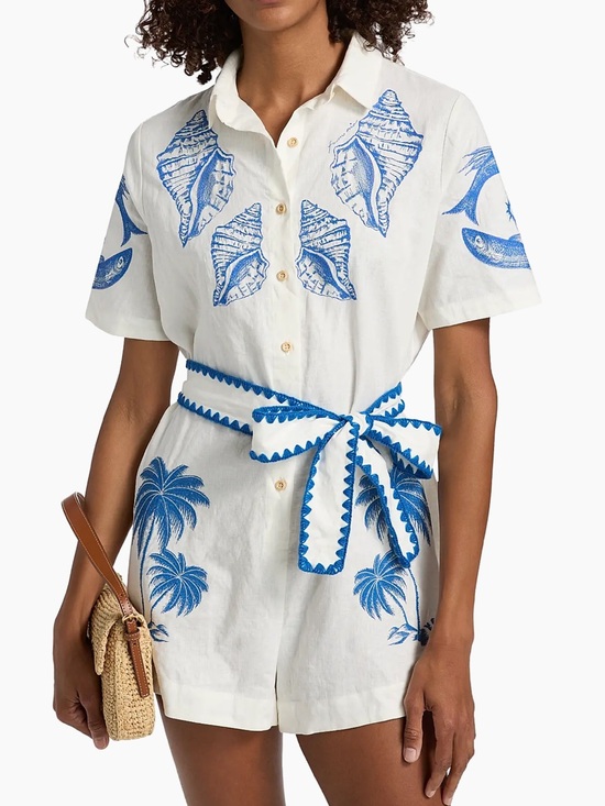 FARM Rio Dresses & Skirts - Farm Rio Brasil Vintage Embroidered Romper